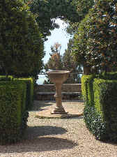 Formal gardens in Italy